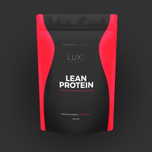 Protein label with the title 'Luxe Lean Protein'