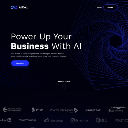Artificial intelligence design with the title 'Kalua.ai'