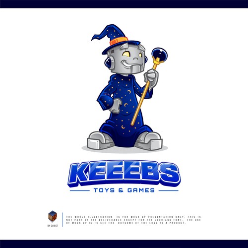 Wizard logo with the title 'Keeebs'