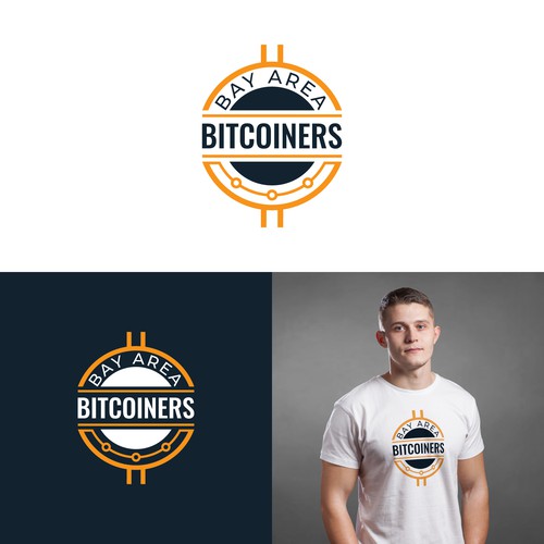 Bitcoin logo with the title 'Bay Area Bitcoiners'