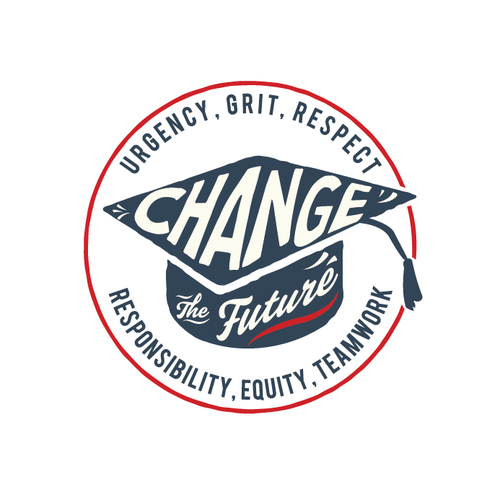 Text design with the title 'Inspiring graduation T-shirt design'