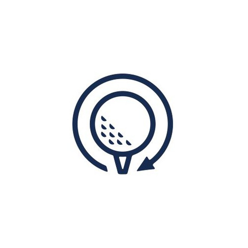 Golf logo with the title 'Logo Design for Ball Caddie'