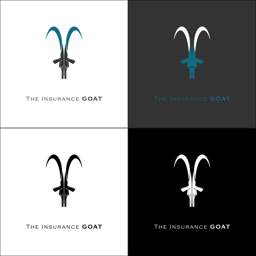 Symmetrical logo with the title 'goat logo 2'