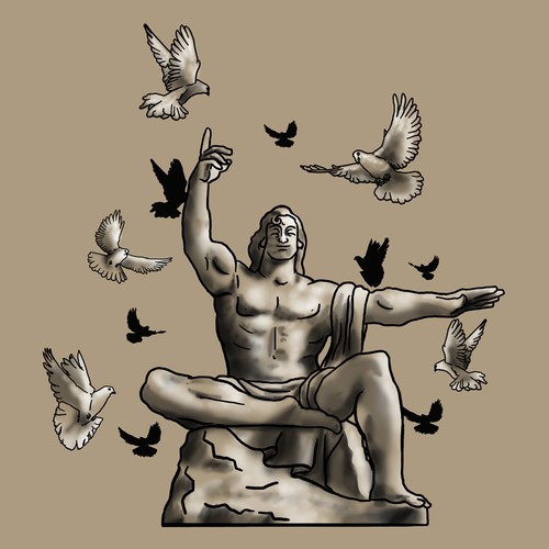 Statue design with the title 'Nagasaki statue'