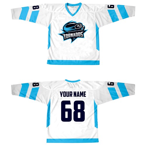 Ice design with the title 'Hockey jersey design'