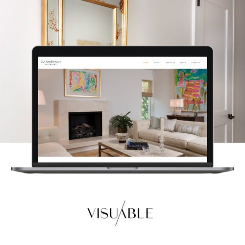 Interior decoration design with the title 'Interior Design Website'