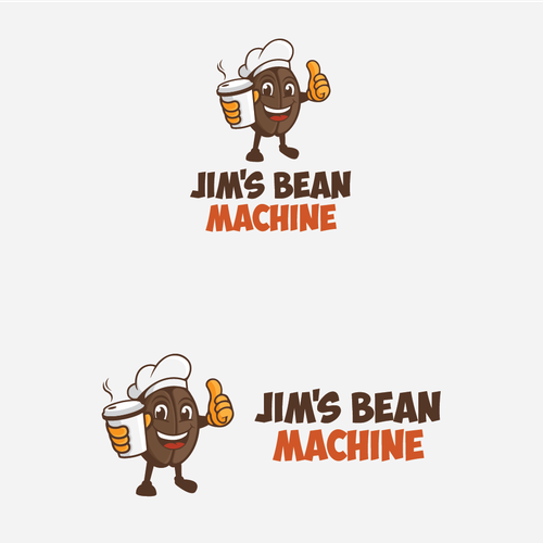 Machinery logo with the title 'Fun logo for a a mobile espresso coffee van.'