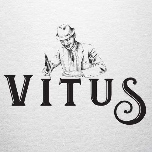 Realistic logo with the title 'Vitus'