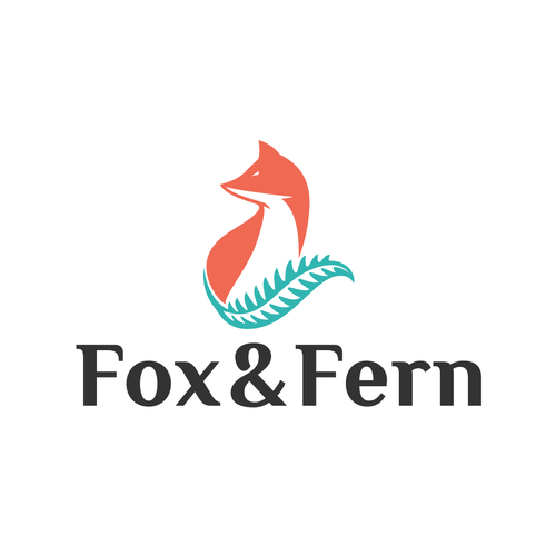Fern logo with the title 'logo design for fox&fern'