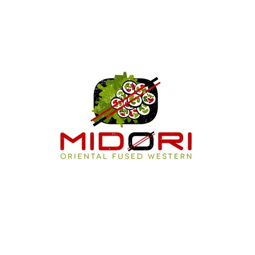 Sushi design with the title 'Midori'