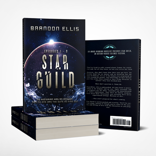 Epic fantasy book cover with the title 'Star Guild'