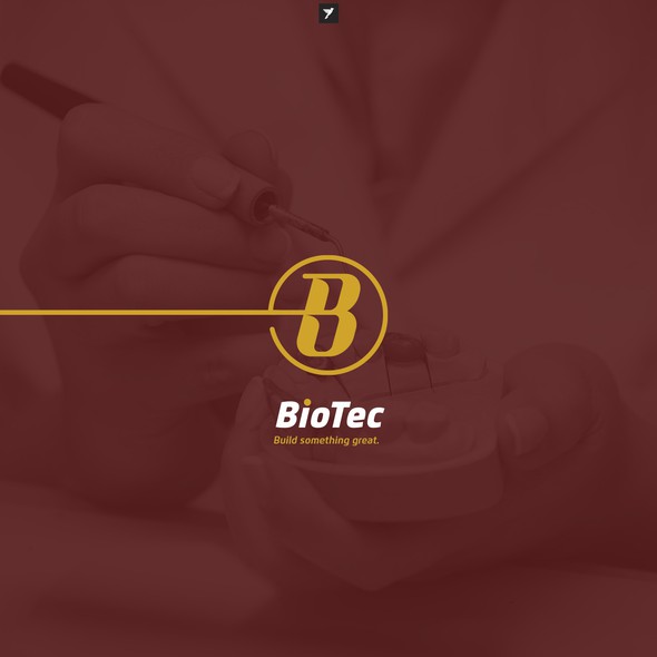 Bio design with the title 'B monogram for dental laboratory '