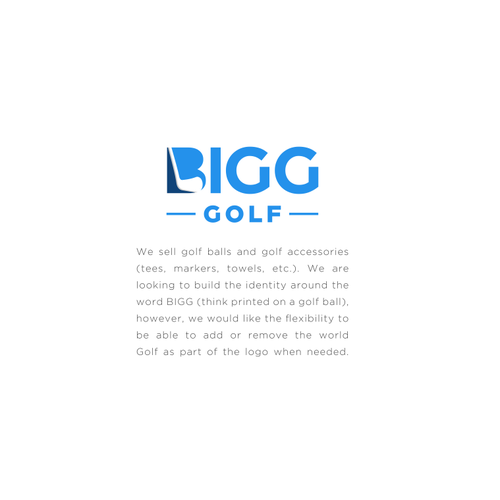 B logo with the title 'Bigg Golf'