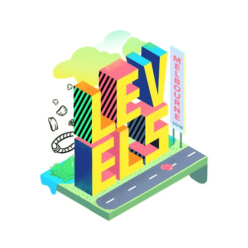 Isometric logo with the title 'Isometric Logo'