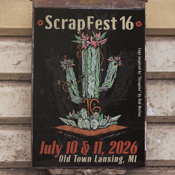 Artwork with the title 'ScrapFest16'