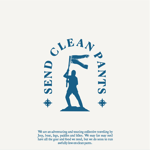 Adventure logo with the title 'Logo for Send Clean Pants'