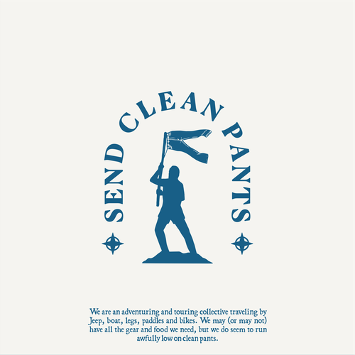 Flag design with the title 'Logo for Send Clean Pants'