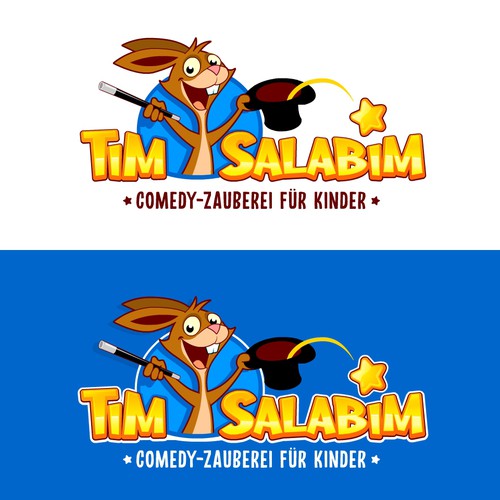 Magician logo with the title 'Magically fun logo'
