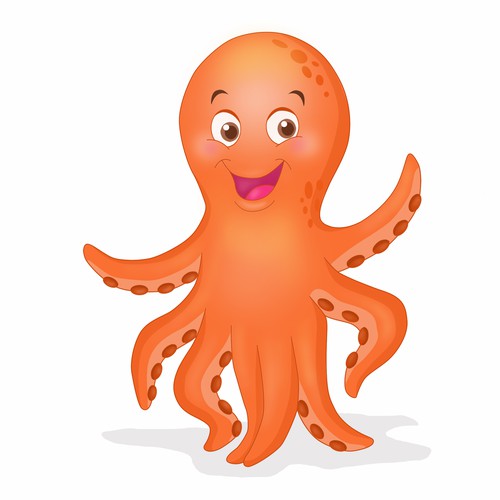 Character artwork with the title 'Mascot Design'