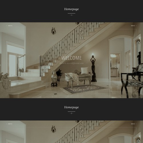 Clothing website with the title 'Web page design for Project YX'