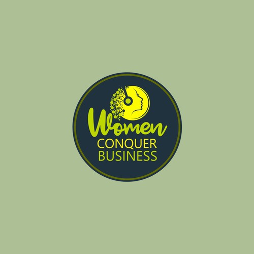 Girly logo with the title 'Logo concept for women's podcast channel '