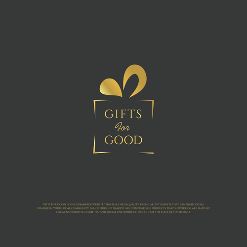 Gift brand with the title 'Logo design'