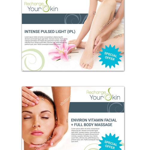 Message design with the title 'Flyer design '