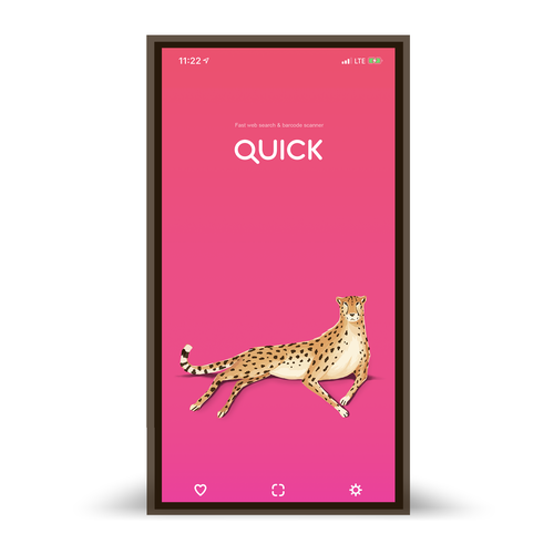 Safari design with the title 'Chillin' cheetah'