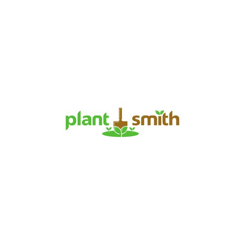 Shovel design with the title 'Bold logo for PLANT SMITH'