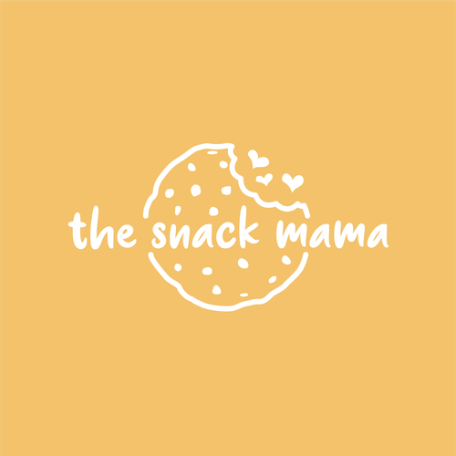 Snacks design with the title 'The snack mama'