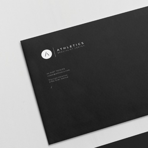 Memorable brand with the title 'Minimalist logo for Athletics Specialist Center'