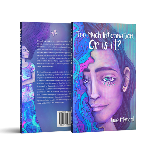 Expressive design with the title 'Book cover art for author's memoir'