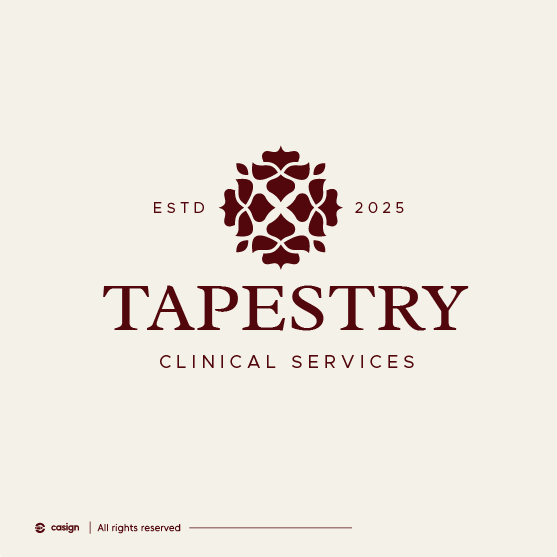 Health and beauty logo with the title 'Tapestry Clinical Services'