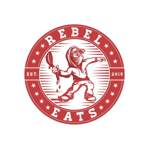 Kid logo with the title 'Rebel Eats'