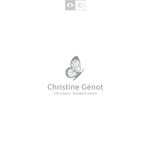 Shape design with the title 'Christine Genot'