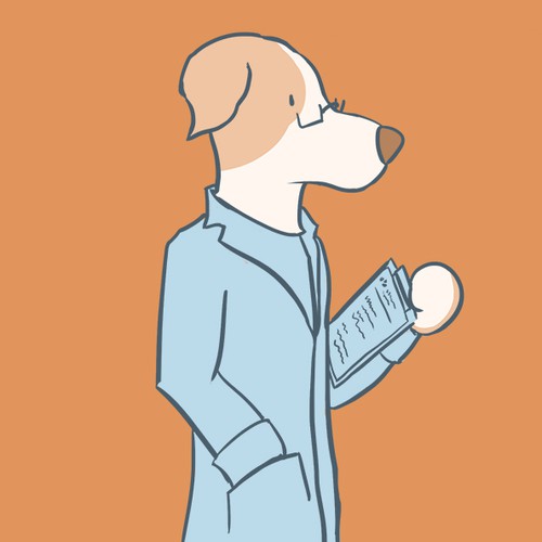 People artwork with the title 'Doctor Woof'