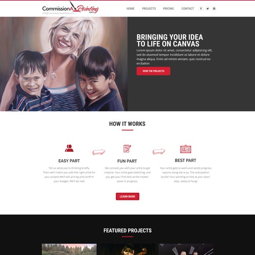 Solid design with the title 'Art Exhibition Design '