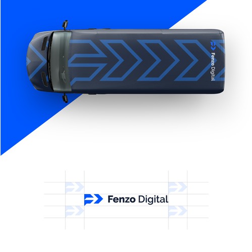 Digital agency logo with the title 'Fenzo digital'