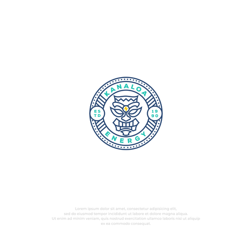 Industry brand with the title ' logo energy industry with canaloa concept'