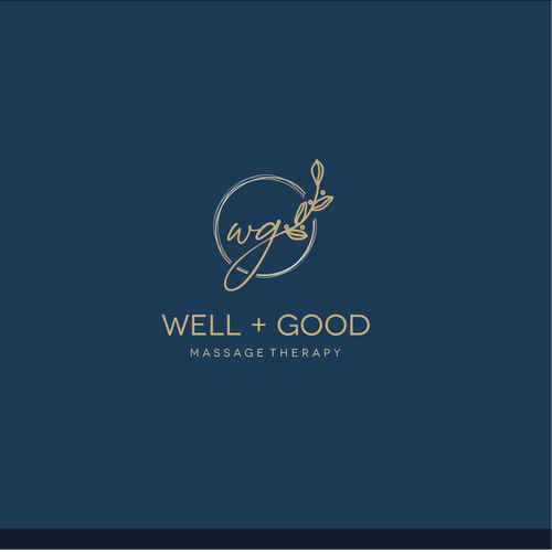 Massage brand with the title 'elegant line art logo for massage therapy and wellness clinic.'