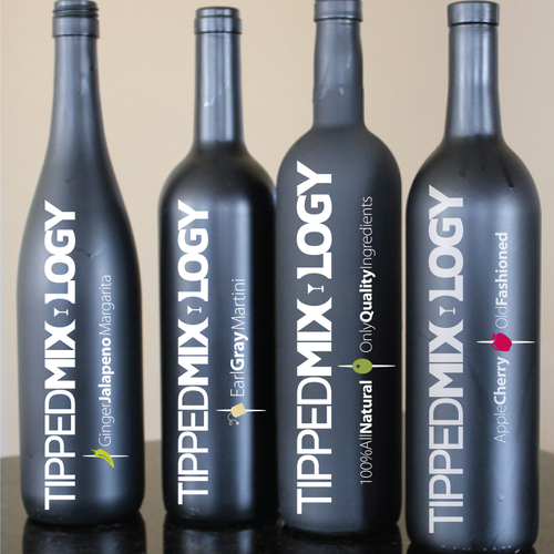 Nightclub logo with the title 'Logo for Tipped Mixology'