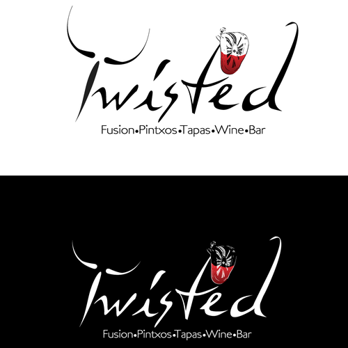 Mustache logo with the title 'Dali inspired design'