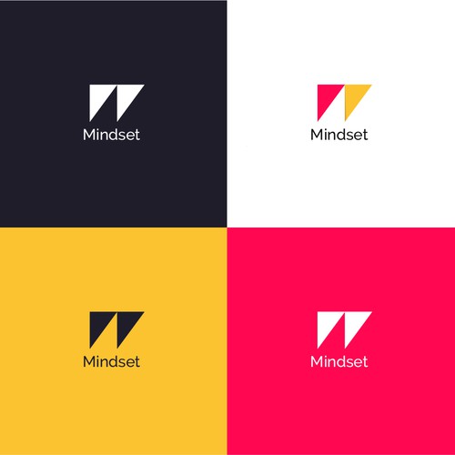 Motivational logo with the title 'W Mindset Logo Design'