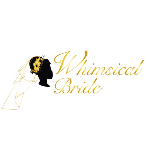 Bride and groom logo with the title 'Elegant logo for the new Bridal Boutique'