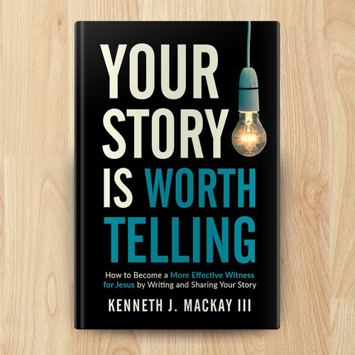 Bestseller book cover with the title 'Book cover for religious book. '