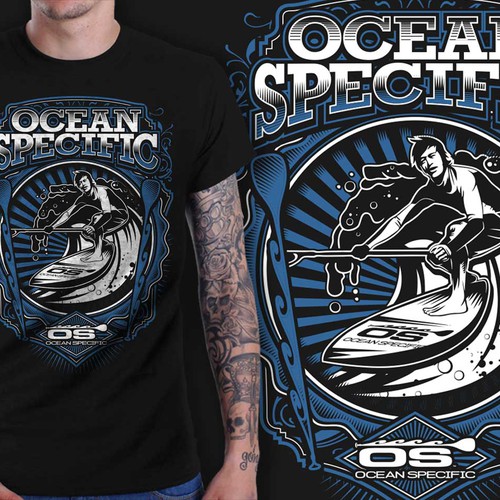 Surfing t-shirt with the title 'paddle surf'