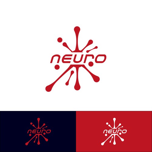 Explosion logo with the title 'Neuro logo'