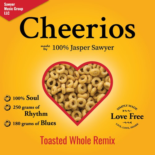 Entertainment artwork with the title 'Cheerios Remix Single Cover'