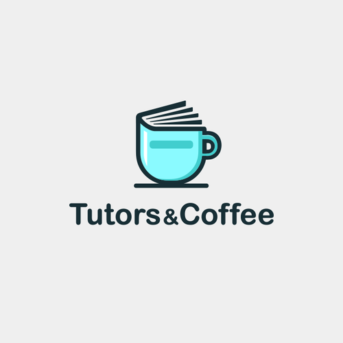 Student logo with the title 'logo design for tutors and coffee'