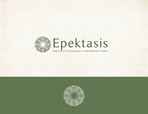 Dot design with the title 'Create a logo for Epektasis: Spirituality. Sustainability. Empowerment. Hope.'
